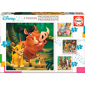 Disney puslespil - 4 stk