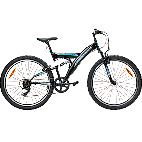 Puch firestorm børnecykel 7 gear 26" - sort/blå