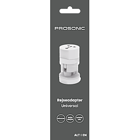 Prosonic worldwide rejseadapter