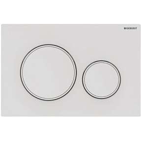GEBERIT SIGMA20 betjeningsplade 246x164x12 mm hvid/mathvid