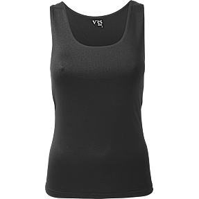 VRS dame vendbar mikrofiber tanktop str. S - sort