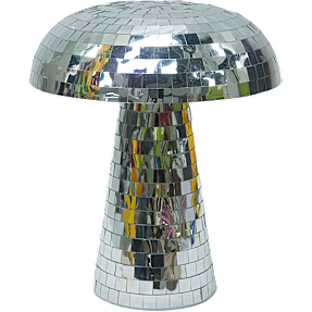 Salling glitter bordlampe - sølvfarvet