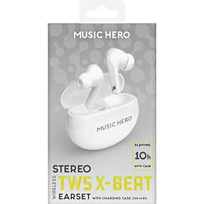Music Hero in-ear headphones - hvid