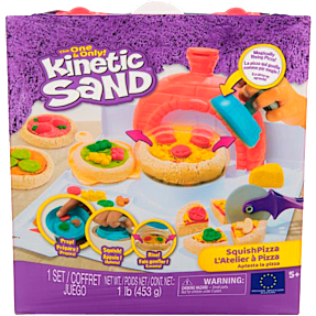 Kinetic Sand squish pizza