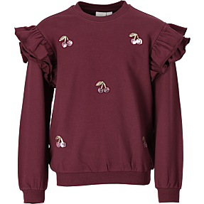 VRS børne sweatbluse str. 98/104 - bordeaux