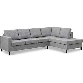 Oslo højrevendt open-end sofa - lysegrå