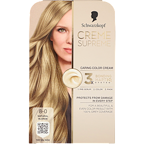 Caring Color Creme permanent hårfarve 8-0 Natural Blonde
