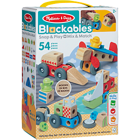 Melissa & Doug blockables køretøjer 54 stk.