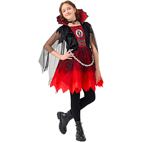 Halloween vampyrkjole kostume str. 164