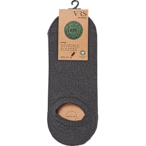 VRS dame 5-pak  invisible strømper str. onesize - sort