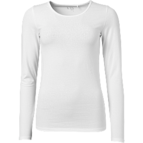 VRS dame T-shirt langærmet str. XL - Hvid