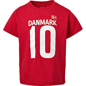 VRS børne fodbold T-shirt str. 110/116 - rød