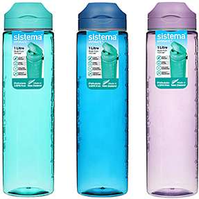 Sistema Tritan drikkedunk - 1 liter - flere varianter - assorteret