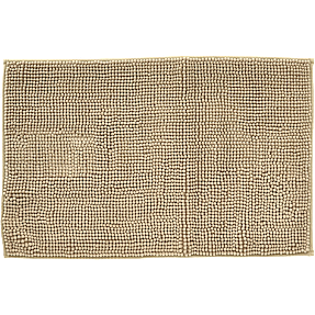 BASIS chenille bademåtte 50x80 cm - beige
