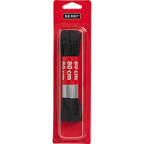 DERBY snørebånd fladt 80 cm - sort