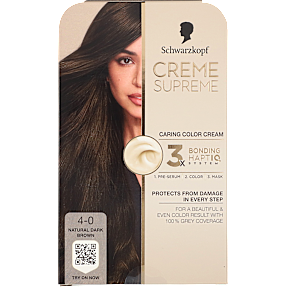 Caring Color Creme permanent hårfarve 4-0 Natural Dark Brown