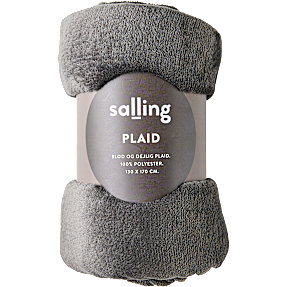 Salling coral fleece plaid 130x170 cm - grå
