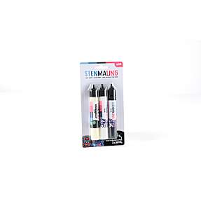 Stenmaling 30 ml 3-pak