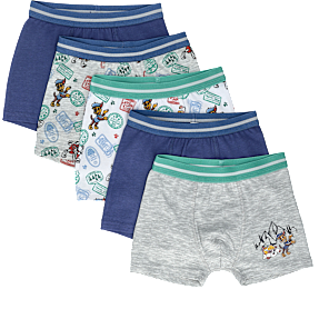 Paw Patrol 5-pak boxershorts str. 98/104 - blå