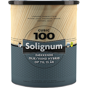 Solignum Cubic 100 dækkende træbeskyttelse 5 liter - sort