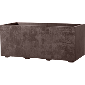 Millennium krukke 99x39x39 cm med hjul - brun