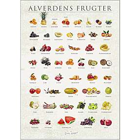 Alverdens frugter - 50x70 cm