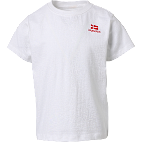 VRS børne fodbold T-shirt str. 110/116 - hvid