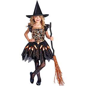 Halloween edderkoppeheks kostume str.  164