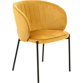 Michelle spisebordsstol - karry velour