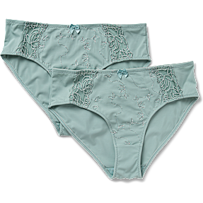 VRS dame 2-pak maxi trusser str. 3XL - grøn