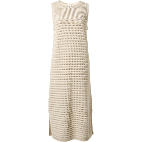 VRS dame pointelle strikkjole str. M - beige