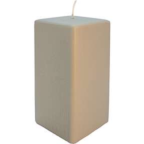 Firkantet bloklys 7x7x15 cm - sand