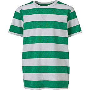 VRS teen T-shirt med striber str. 146/152 - grøn