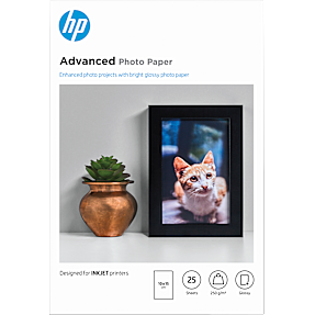 HP Advanced-fotopapir 250 g/m2 - 25 ark