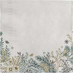 Mønstrede servietter 33x33 cm 20-pak