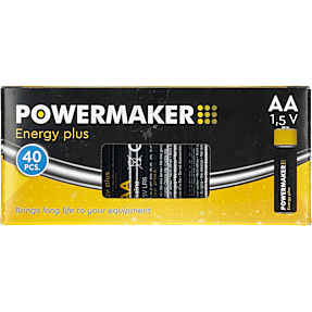 Powermaker AA batterier 40-pak
