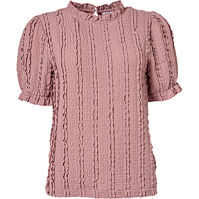 VRS dame top med flæser str. XL - rosa