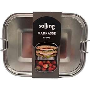 Madkasse i rustfrit stål - 850 ml