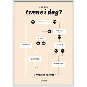 Skal du træne i dag? – 70x100 cm