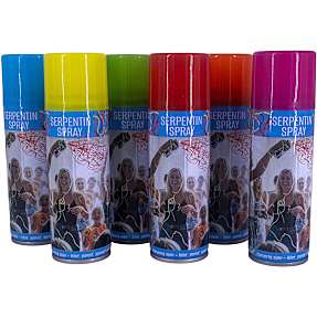 Serpentinspray 78 ml - flere varianter - assorteret