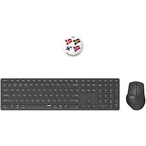 Rapoo 9800m trådløst keyboard og mus