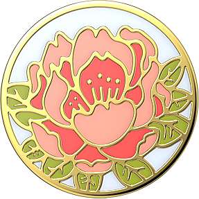 POPSOCKETS Enamel Blooming Peony Pink