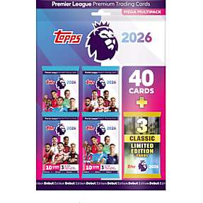 Topps Premier League 2025/26 Multipack fodboldkort - assorteret