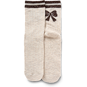 VRS dame glimmerstrømper str. onesize - beige