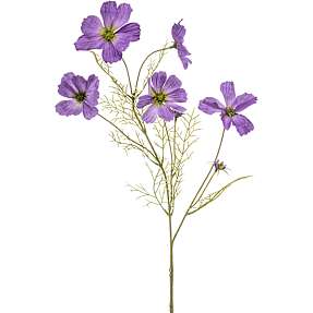 Cosmos lilla kunstig blomsterstilk