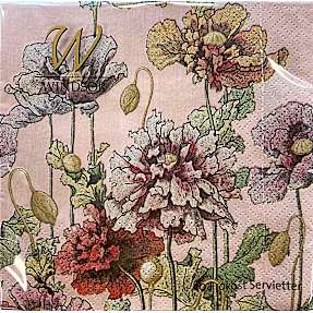 Windsor mønstrede servietter 33x33 cm 20-pak