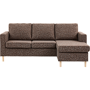 Oslo vendbar sofa med chaiselong - brun