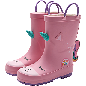 VRS børne gummistøvler med unicorn str. 25 - pink