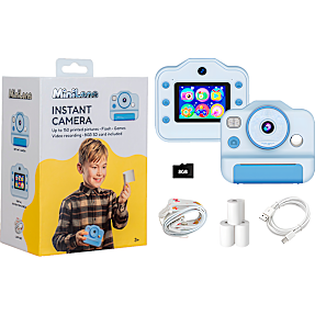 MiniLens Instant Print kamera - blå