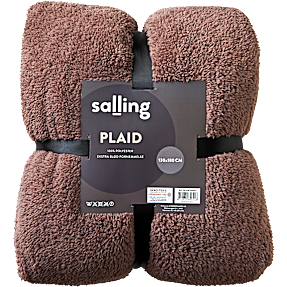 Salling super soft plaid 130x180 cm - sandfarvet